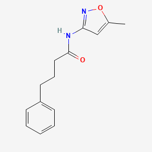 molecular formula C14H16N2O2 B5869320 N-(5-methyl-1,2-oxazol-3-yl)-4-phenylbutanamide 