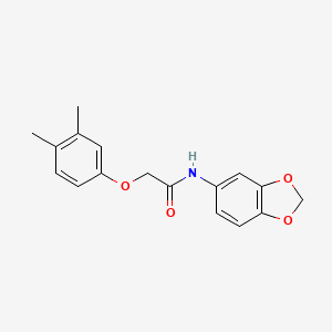 molecular formula C17H17NO4 B5869334 N-(1,3-benzodioxol-5-yl)-2-(3,4-dimethylphenoxy)acetamide 