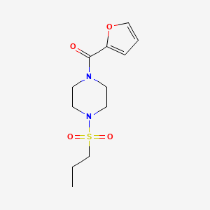 molecular formula C12H18N2O4S B5869456 2-FURYL[4-(PROPYLSULFONYL)PIPERAZINO]METHANONE 