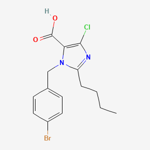 N-(4-Bromobenzyl)-2-butyl-4-chloro-1H-imidazole-5-carboxylic acid