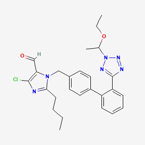 molecular formula C26H29ClN6O2 B586953 N-1-Ethoxyethyl Losartan Carboxaldehyde CAS No. 165276-40-4