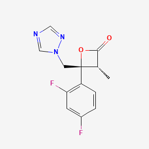 (3R,4R)-4-(2,4-Difluorophenyl)-3-methyl-4-(1H-1,2,4-triazol-1-ylmethyl)-2-oxetanone
