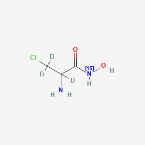 2-Amino-3-chloro-N-hydroxy-propanamide-15N,d3