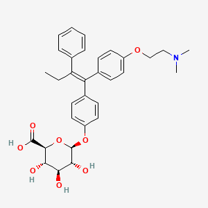 4-[(1E)-1-{4-[2-(Dimethylamino)ethoxy]phenyl}-2-phenylbut-1-en-1-yl]phenyl beta-D-glucopyranosiduronic acid
