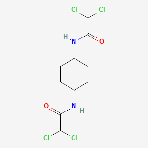 molecular formula C10H14Cl4N2O2 B5869959 2,2-dichloro-N-[4-[(2,2-dichloroacetyl)amino]cyclohexyl]acetamide 