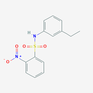 molecular formula C14H14N2O4S B5870038 N-(3-ethylphenyl)-2-nitrobenzene-1-sulfonamide 