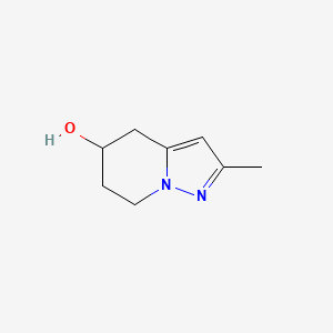B587009 2-Methyl-4,5,6,7-tetrahydropyrazolo[1,5-a]pyridin-5-ol CAS No. 157196-09-3