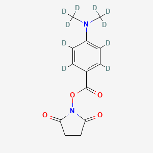 molecular formula C13H14N2O4 B587020 DMABA-d10 NHS ester 