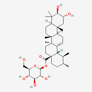 molecular formula C36H58O9 B587034 (2alpha,3beta)-2,3-Dihydroxy-urs-12-en-28-oic acid beta-D-glucopyranosyl ester CAS No. 155653-85-3
