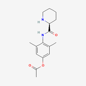 molecular formula C16H22N2O3 B587036 4-Acetyloxy-N-despropyl Ropivacaine CAS No. 1797399-64-4