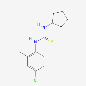 molecular formula C13H17ClN2S B5870397 1-(4-Chloro-2-methylphenyl)-3-cyclopentylthiourea 