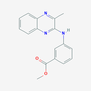 molecular formula C17H15N3O2 B5870492 Methyl 3-[(3-methylquinoxalin-2-yl)amino]benzoate 