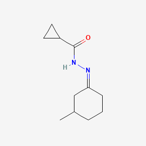 molecular formula C11H18N2O B5870500 N'-[(1Z)-3-methylcyclohexylidene]cyclopropanecarbohydrazide 