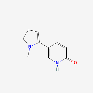 molecular formula C10H12N2O B587053 6-hydroxy-N-methylmyosmine CAS No. 68104-57-4
