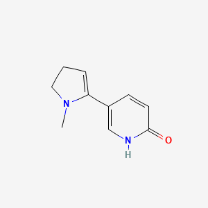 B587053 6-hydroxy-N-methylmyosmine CAS No. 68104-57-4
