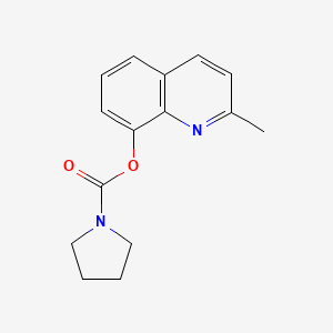 molecular formula C15H16N2O2 B5870537 2-Methyl-8-quinolyl pyrrolidinecarboxylate 