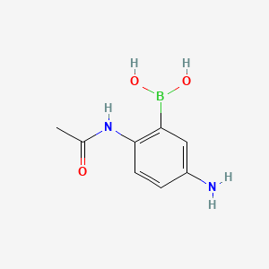 2-Acetamido-5-aminophenylboronic acid