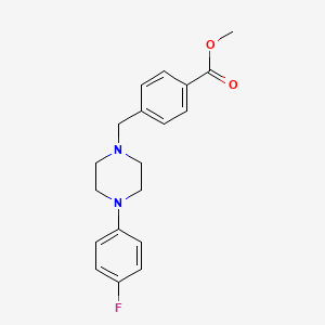 molecular formula C19H21FN2O2 B5870675 Methyl 4-[[4-(4-fluorophenyl)piperazin-1-yl]methyl]benzoate 