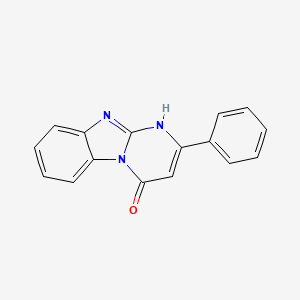 molecular formula C16H11N3O B5870678 2-phenylpyrimido[1,2-a]benzimidazol-4-ol 