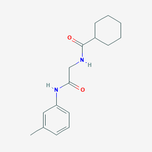 molecular formula C16H22N2O2 B5870713 N-[2-(3-methylanilino)-2-oxoethyl]cyclohexanecarboxamide 