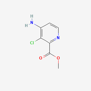 molecular formula C7H7ClN2O2 B587078 4-Amino-3-chloropicolinic Acid Methyl Ester CAS No. 1391052-60-0
