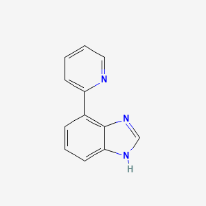molecular formula C12H9N3 B587081 4-(pyridin-2-yl)-1H-benzo[d]imidazole CAS No. 142415-96-1