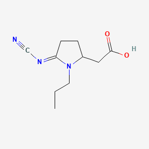 molecular formula C10H15N3O2 B587088 N-Propyl-2S-cyanimidopyrrolidine-5-acetic Acid CAS No. 1246833-75-9
