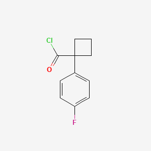 molecular formula C11H10ClFO B587090 1-(4-Fluorophenyl)cyclobutane-1-carbonyl chloride CAS No. 151157-29-8