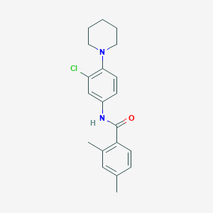 molecular formula C20H23ClN2O B5870910 N-[3-chloro-4-(piperidin-1-yl)phenyl]-2,4-dimethylbenzamide 