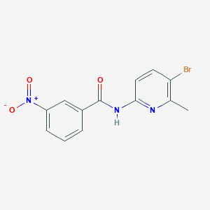 molecular formula C13H10BrN3O3 B5870914 N-(5-bromo-6-methylpyridin-2-yl)-3-nitrobenzamide 