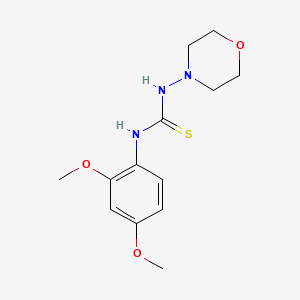 molecular formula C13H19N3O3S B5870946 1-(2,4-Dimethoxyphenyl)-3-morpholin-4-ylthiourea 