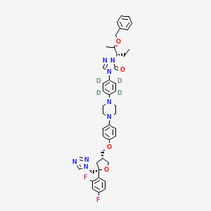 molecular formula C44H48F2N8O4 B587099 O-Benzyl Posaconazole-d4 