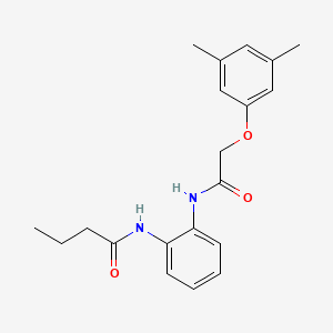 molecular formula C20H24N2O3 B5871077 N-(2-{[(3,5-dimethylphenoxy)acetyl]amino}phenyl)butanamide 