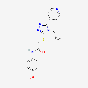 molecular formula C19H19N5O2S B5871100 N-(4-methoxyphenyl)-2-{[4-(prop-2-en-1-yl)-5-(pyridin-4-yl)-4H-1,2,4-triazol-3-yl]sulfanyl}acetamide 