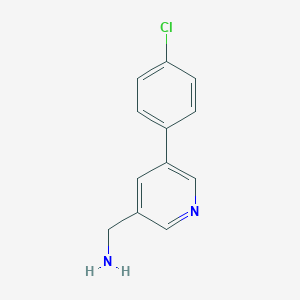 molecular formula C12H11ClN2 B058712 (5-(4-Chlorophenyl)pyridin-3-yl)methanamine CAS No. 1260180-20-8
