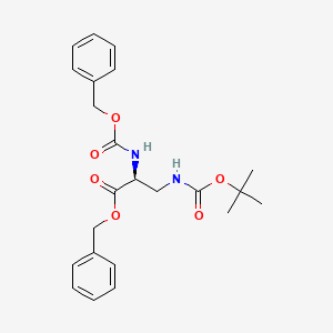 molecular formula C23H28N2O6 B587122 Z-L-Dap(Boc)-Obn CAS No. 239785-37-6