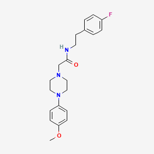 molecular formula C21H26FN3O2 B5871232 N-[2-(4-fluorophenyl)ethyl]-2-[4-(4-methoxyphenyl)piperazin-1-yl]acetamide 