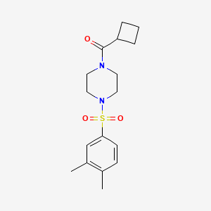 molecular formula C17H24N2O3S B5871286 CYCLOBUTYL{4-[(3,4-DIMETHYLPHENYL)SULFONYL]PIPERAZINO}METHANONE 