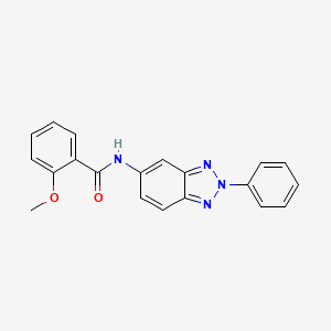 molecular formula C20H16N4O2 B5871402 2-methoxy-N-(2-phenyl-2H-benzotriazol-5-yl)benzamide 