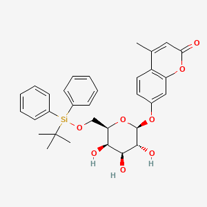 B587143 4-Methylumbelliferyl 6-O-(tert-butyldiphenylsilyl)-beta-D-galactopyranoside CAS No. 296776-03-9