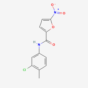 molecular formula C12H9ClN2O4 B5871583 N-(3-chloro-4-methylphenyl)-5-nitrofuran-2-carboxamide 
