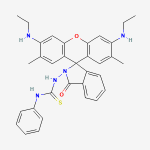molecular formula C33H33N5O2S B587160 Rhodamine-6G N-Phenyl-thiosemicarbazide CAS No. 885481-03-8
