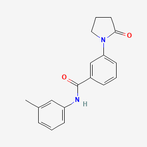 molecular formula C18H18N2O2 B5871668 N-(3-methylphenyl)-3-(2-oxopyrrolidin-1-yl)benzamide 