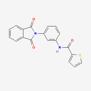 molecular formula C19H12N2O3S B5871826 N-[3-(1,3-dioxoisoindol-2-yl)phenyl]thiophene-2-carboxamide 