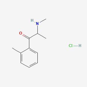 molecular formula C11H16ClNO B587185 2-Methylmethcathinone hydrochloride CAS No. 1246815-51-9