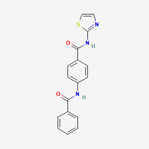 molecular formula C17H13N3O2S B5871916 4-Benzoylamino-n-thiazol-2-yl-benzamide 