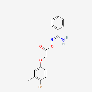molecular formula C17H17BrN2O3 B5872085 (Z)-[AMINO(4-METHYLPHENYL)METHYLIDENE]AMINO 2-(4-BROMO-3-METHYLPHENOXY)ACETATE 