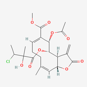 molecular formula C23H29ClO9 B587219 Chlorouvedalin 