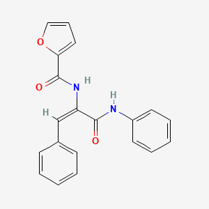 molecular formula C20H16N2O3 B5872326 N-[(E)-3-anilino-3-oxo-1-phenylprop-1-en-2-yl]furan-2-carboxamide 
