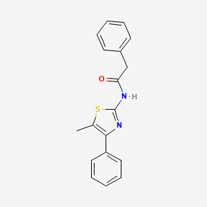 molecular formula C18H16N2OS B5872377 N-(5-METHYL-4-PHENYL-13-THIAZOL-2-YL)-2-PHENYLACETAMIDE 